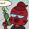 Her first helmet, in Smelly Space